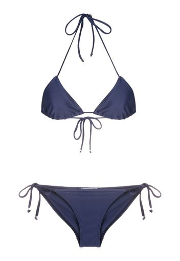 Amir Slama Triangel-Bikini - Blau