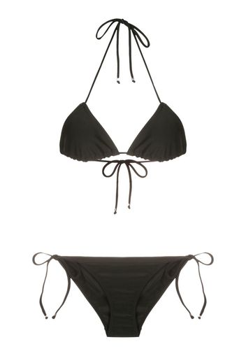 Amir Slama Triangel-Bikini - Schwarz