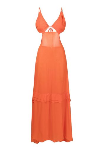 Amir Slama Minikleid mit Cut-Outs - Orange