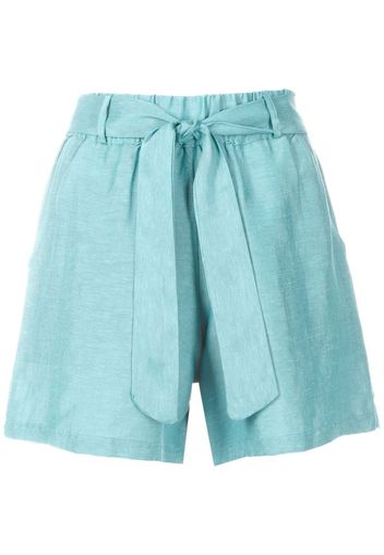 Amir Slama Shorts mit Gürtel - Blau