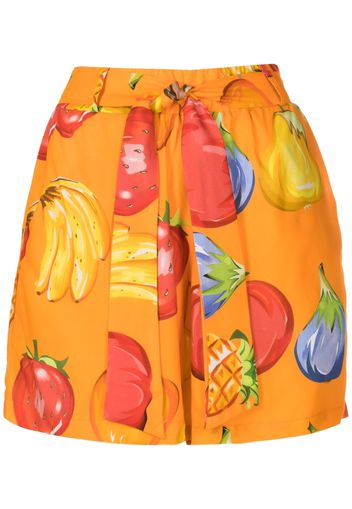 Amir Slama Shorts mit grafischem Print - Orange