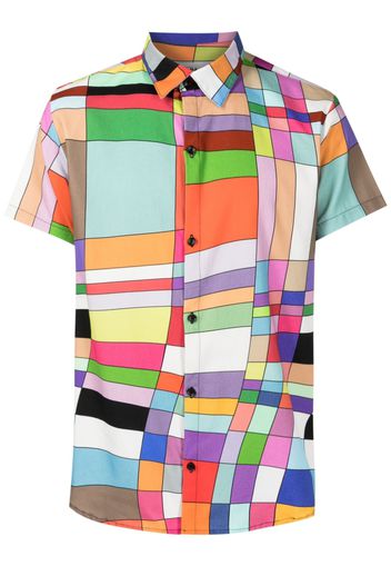 Amir Slama graphic-print cotton shirt - Mehrfarbig