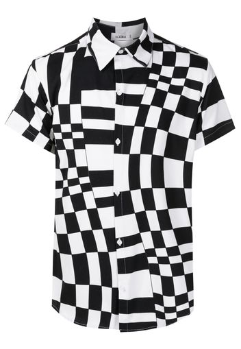 Amir Slama graphic-print short-sleeved shirt - Schwarz