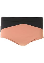 Amir Slama Badehose in Colour-Block-Optik - Schwarz