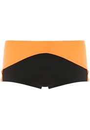 Amir Slama Badehose in Colour-Block-Optik - Schwarz