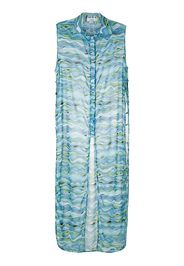 Amir Slama Kaftan mit Print - Blau