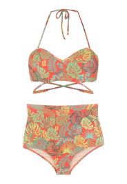 Amir Slama Bikini mit Print - Rot