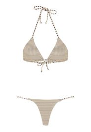 Amir Slama Bikini mit Polka Dots - Nude