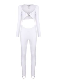 Amir Slama Jumpsuit mit Cut-Outs - Weiß