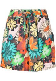 Amir Slama Shorts mit Blumen-Print - Mehrfarbig