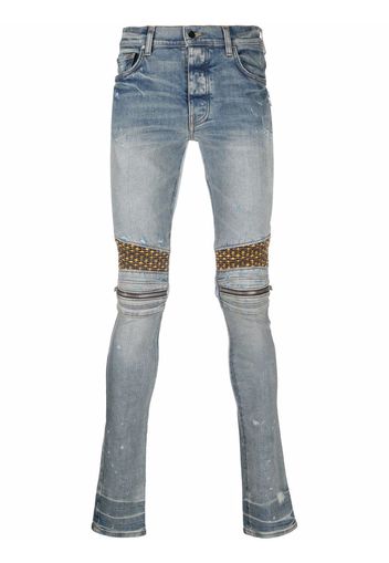 AMIRI Velvet PJ MX2 skinny jeans - Blau