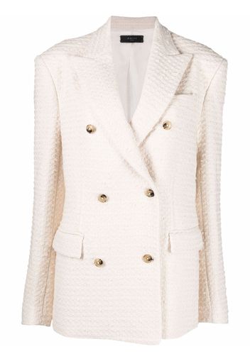 AMIRI knitted double-breasted blazer - Nude