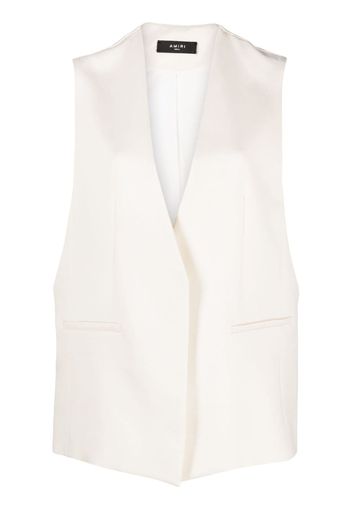 AMIRI layered V-neck waistcoat - Nude