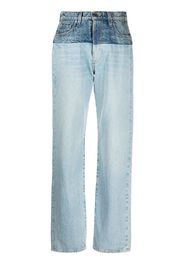 AMIRI high-rise straight-leg jeans - Blau