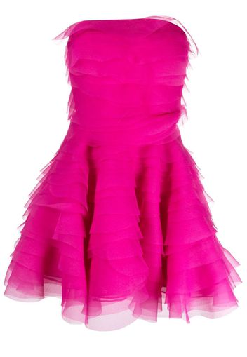 Ana Radu ruffled organza minidress - Rosa