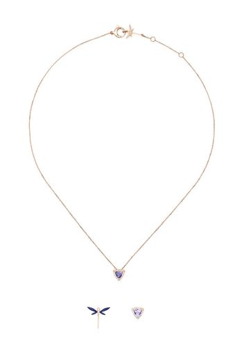 Anapsara 18kt Rotgoldhalskette mit Diamanten