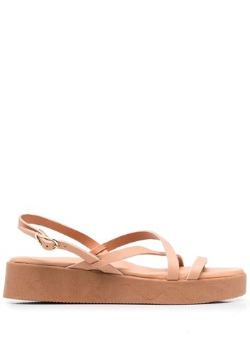 Ancient Greek Sandals Silia cross-strap sandals - Nude