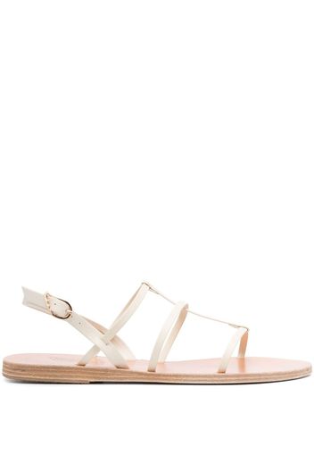 Ancient Greek Sandals Fay flat leather sandals - Nude