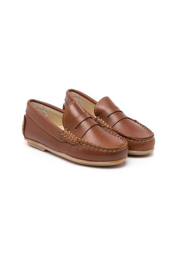 ANDANINES TEEN classic penny loafers - Braun