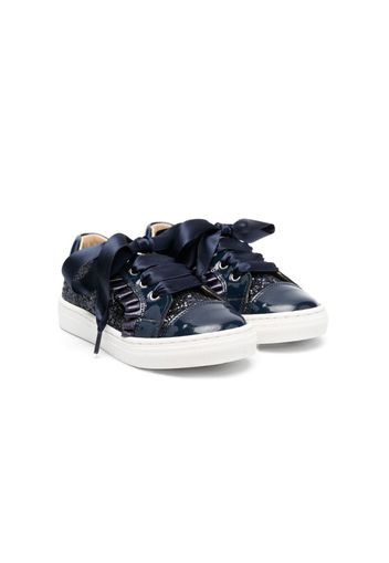 ANDANINES glittery leather sneakers - Blau