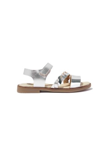 ANDANINES touch-strap open-toe sandals - Silber