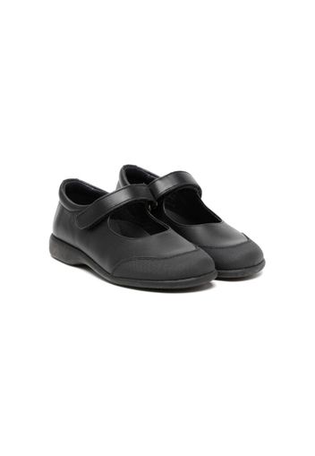 ANDANINES touch-strap leather ballerina shoes - Schwarz