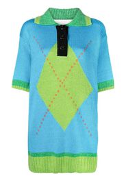 Andersson Bell intarsia-knit top - Blau