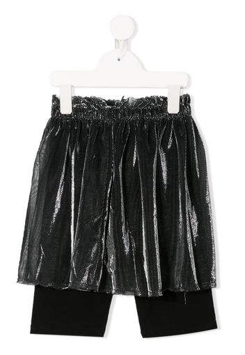 Andorine Shorts in Netzoptik - Silber