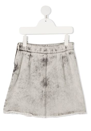 Andorine Jeansrock mit Stone-Wash-Effekt - Grau