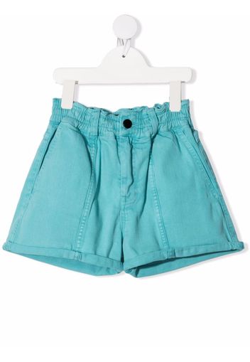 Andorine Schmale Jeans-Shorts - Grün