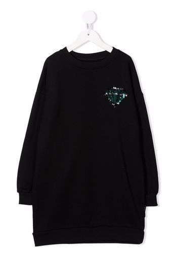 Andorine sequin-embroidered sweater dress - Schwarz