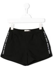 Andorine Shorts mit seitlichen Streifen - Schwarz