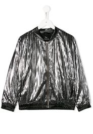 Andorine Bomberjacke in Metallic-Optik - Metallisch