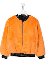 Andorine Bomberjacke aus Faux Fur - Orange