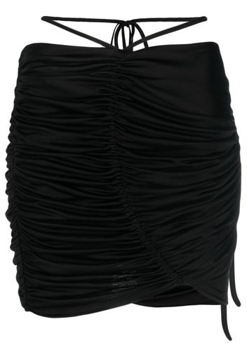 ANDREĀDAMO cut-out draped skirt - Schwarz