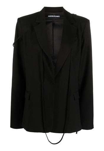 ANDREĀDAMO Blazer im Layering-Look - Schwarz