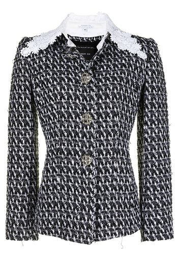 Andrew Gn Klassische Tweed-Jacke - Schwarz