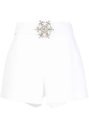 Andrew Gn crystal-bucket tweed shorts - Weiß