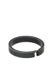 Anil Arjandas Ehering mit Cut-Out-Detail - Schwarz