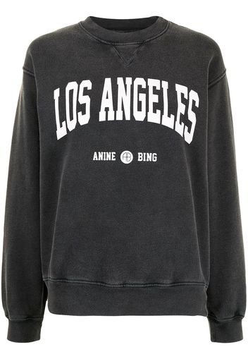 ANINE BING Sweatshirt mit "Los Angeles"-Print - Grau