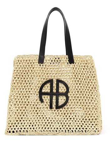 ANINE BING medium Rio tote bag - Nude