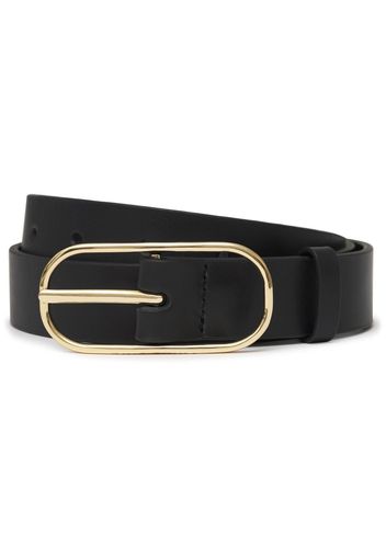 ANINE BING Harper leather buckle belt - Schwarz