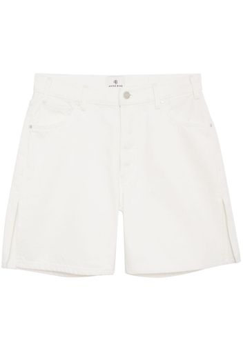 ANINE BING side-slits denim shorts - Nude