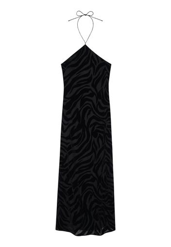 ANINE BING Leanne halterneck maxi dress - Schwarz