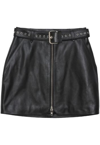 ANINE BING Ana leather straight skirt - Schwarz