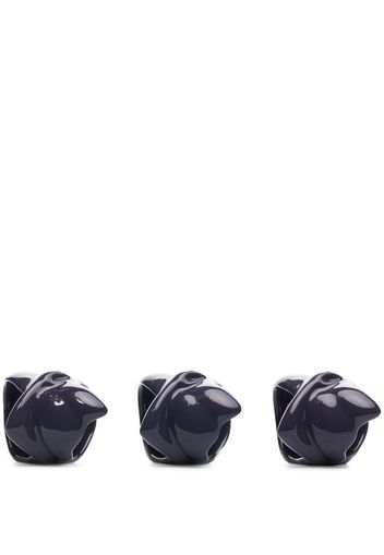 Anissa Kermiche sculpted napkin ring set of 3 - Violett