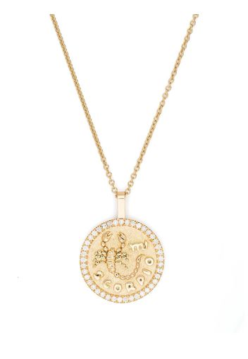 Anita Ko 18kt yellow gold Scorpio diamond necklace