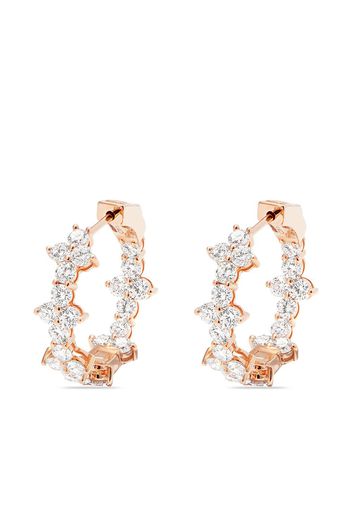 Anita Ko 18kt rose gold Vivi Eternity diamond hoop earrings - Rosa