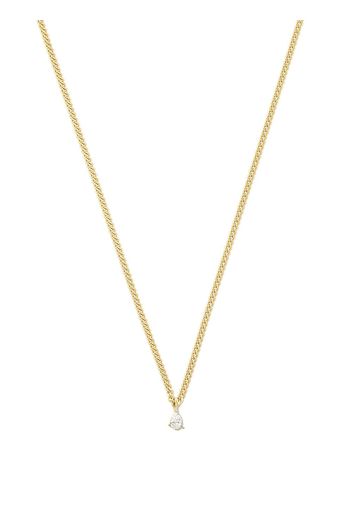 Anita Ko 18kt yellow gold small diamond chain-link necklace