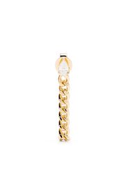 Anita Ko 18kt yellow gold cuban link diamond loop earring